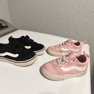 Vans Kids Sneakers - Black and Pink
